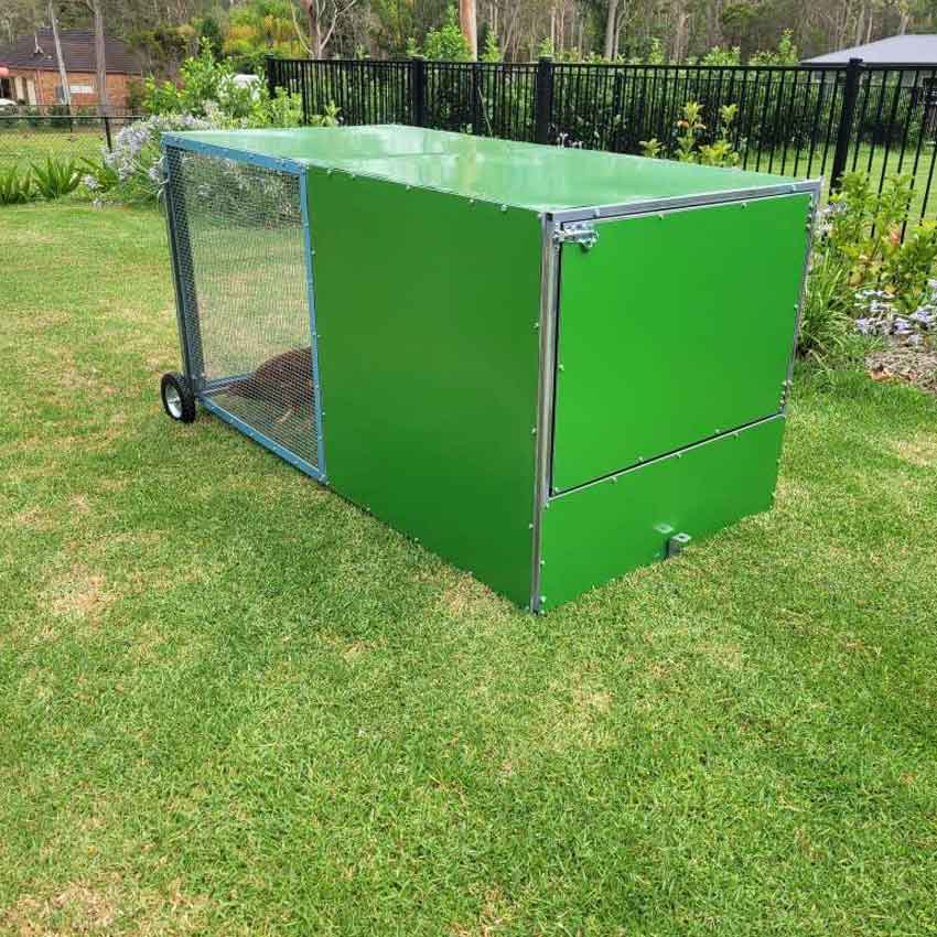 chook rental program coop with backyard model tractor photo 9